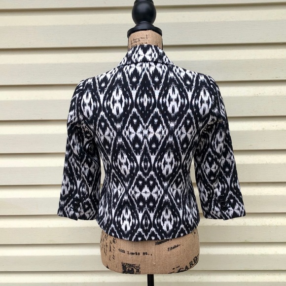 Talbots Petites Black & White Blazer Size 2P NWT - Picture 3 of 9